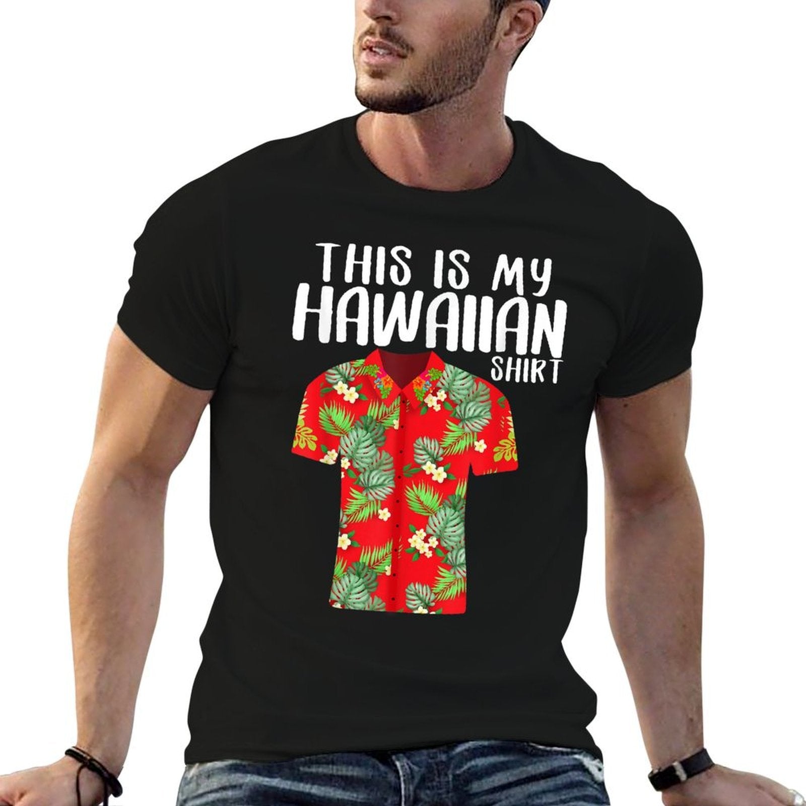 This Is My Hawaiian Tropical Funny Hawaiian  Affordable Price T-Shirt