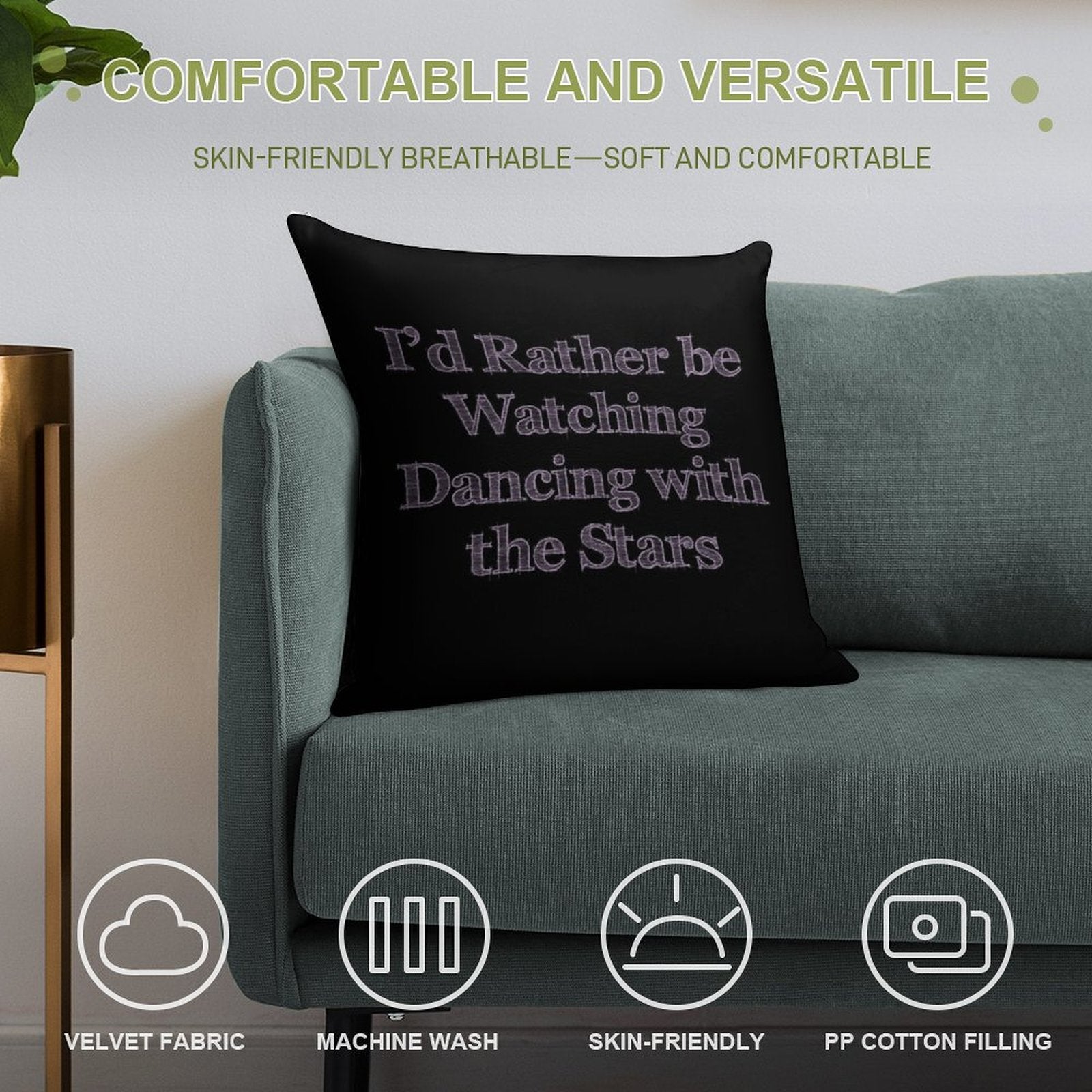 Dancing With The Stars Soft Gift Ready Throw Pillow