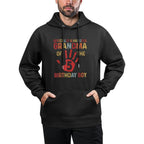 Officially A Handful Grandma Of The Birthday Boy 5 Year Old Easy Care Hoodie