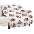 Snail Collection Compact Throw Blanket