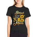 Blessed To Be Called Mom Sunflower Mothers Day  Moisture-wicking T-Shirt