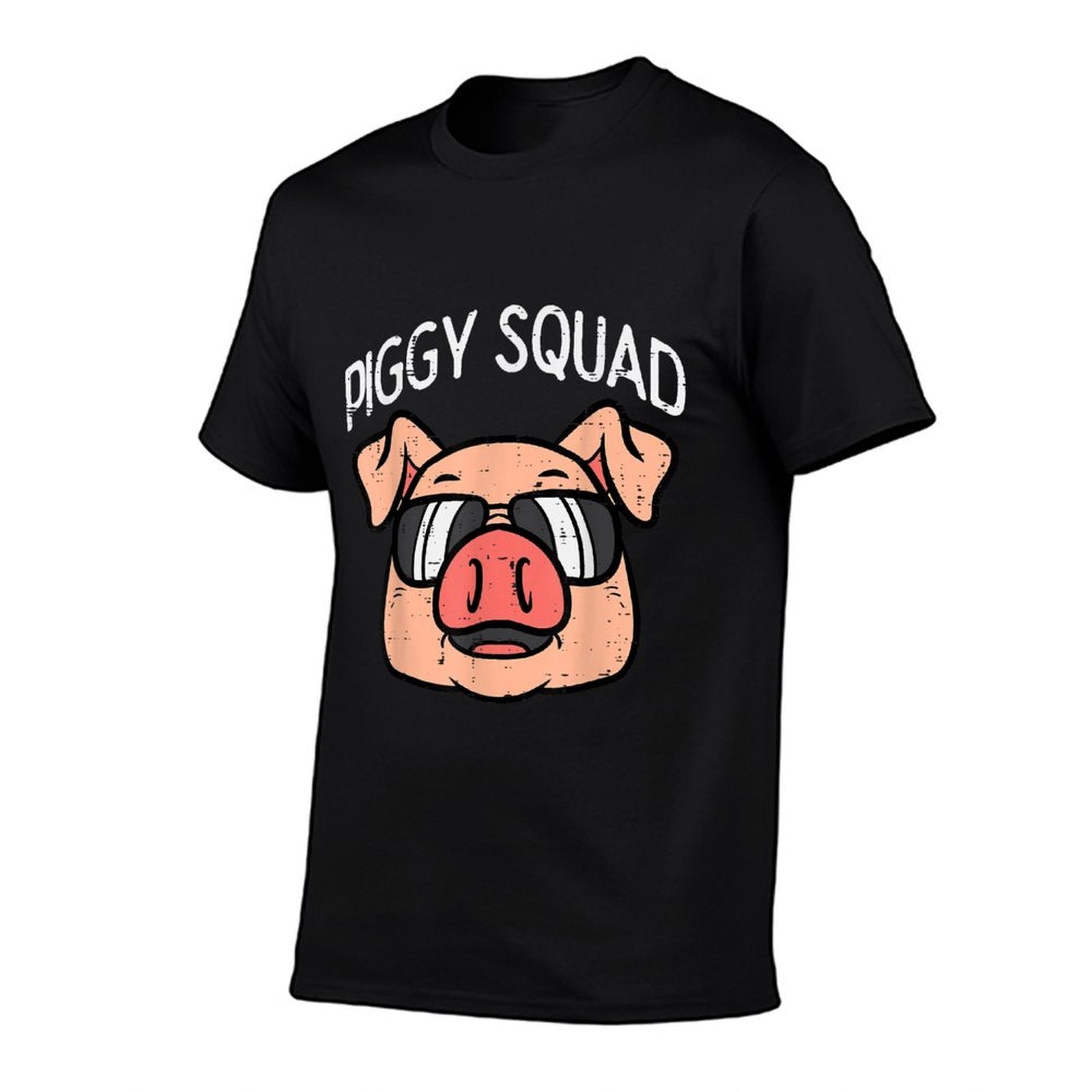 Piggy Squad Funny Pig Farmer Hog Farm Animal Men Women Kids  Eco-friendly Material T-Shirt