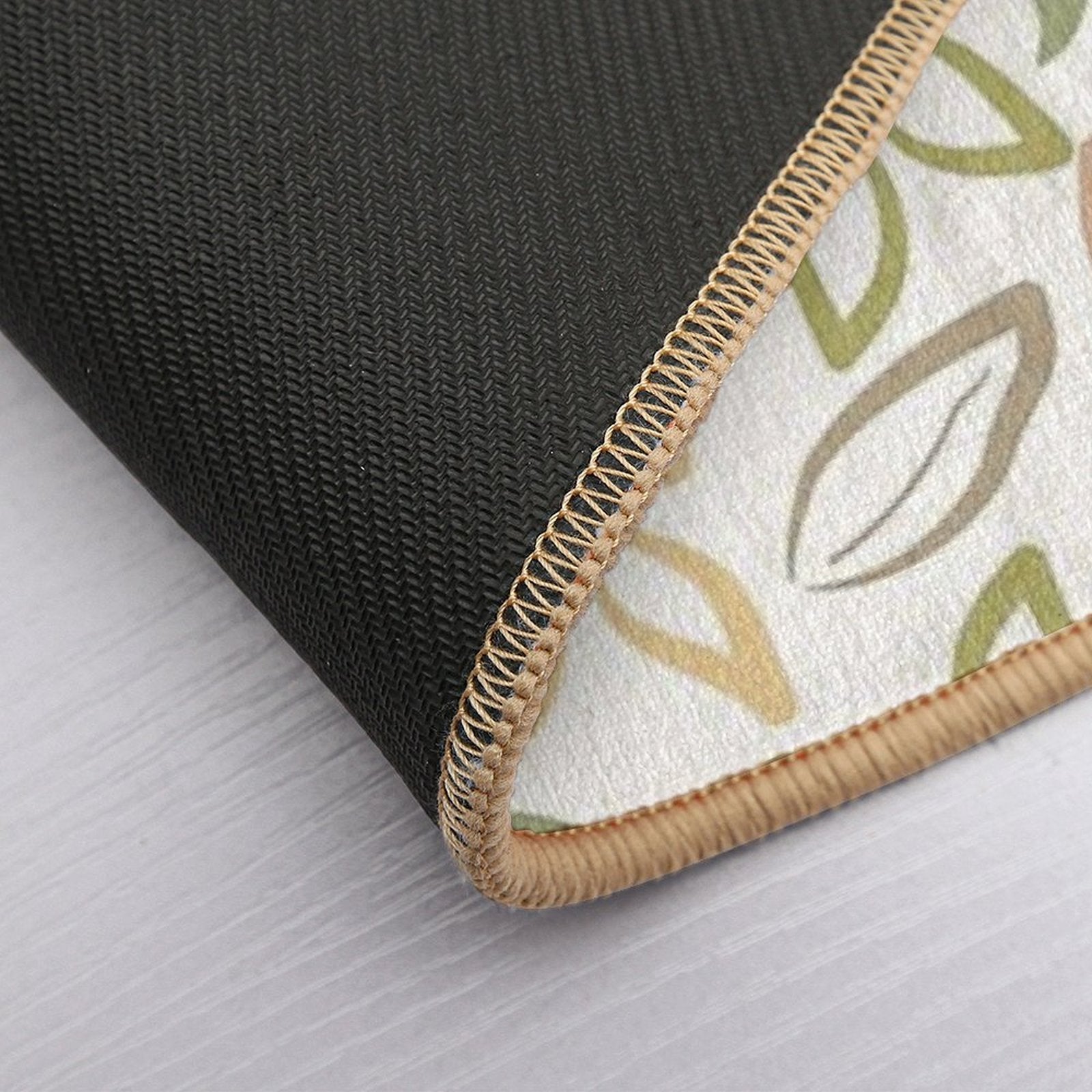 Natural Leaf Seamless Pattern  Multi-Purpose Bath Mat