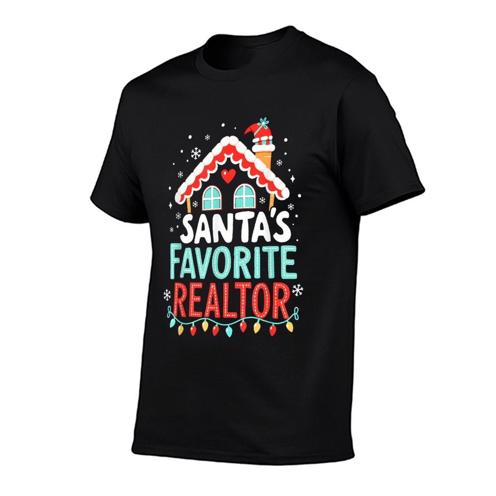 Merry Christmas Xmas Santas Favorite Realtor Estate Agent Comfortable T-Shirt