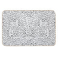 Dalmatian Spots - Black And White Polka Dots  Versatile Bath Mat