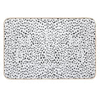 Dalmatian Spots - Black And White Polka Dots  Versatile Bath Mat