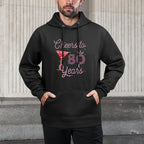 Cheers To 80 Years 80th Birthday 80 Years Old Bday Kangaroo Pocket Hoodie