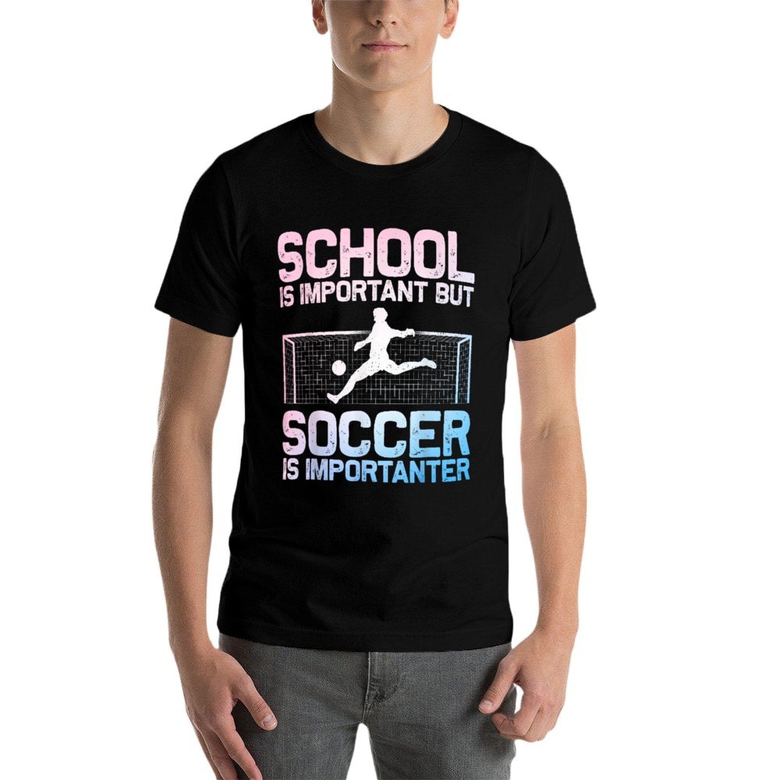 Funny Soccer Art for Boys Girls Men Women Gag Soccer Player  Breathable T-Shirt