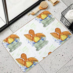 BIRD BATHING IN CUP Durable Bath Mat