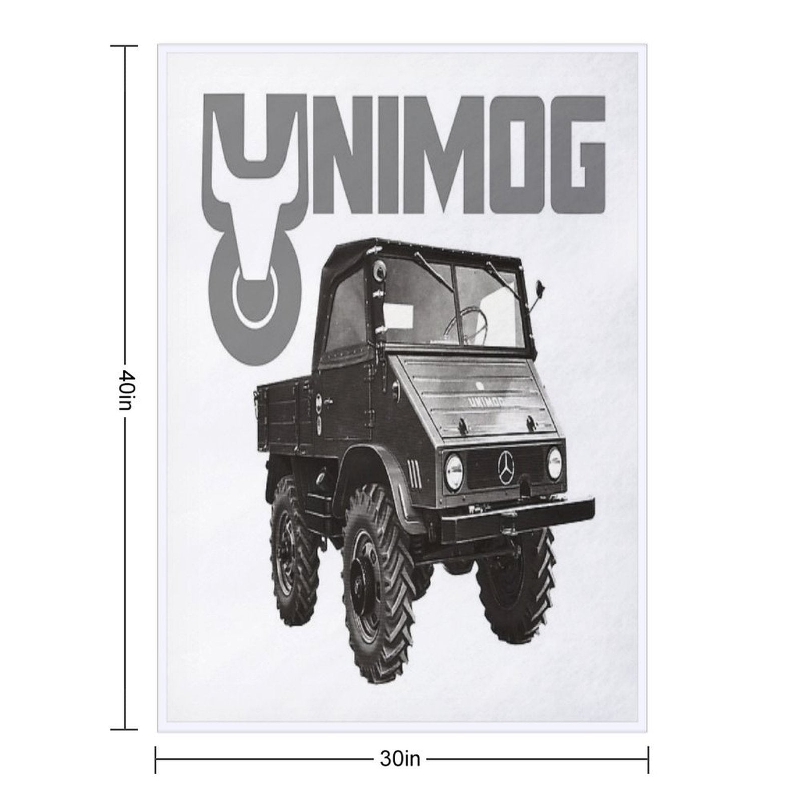 UNIMOG Oldschool Durable Throw Blanket
