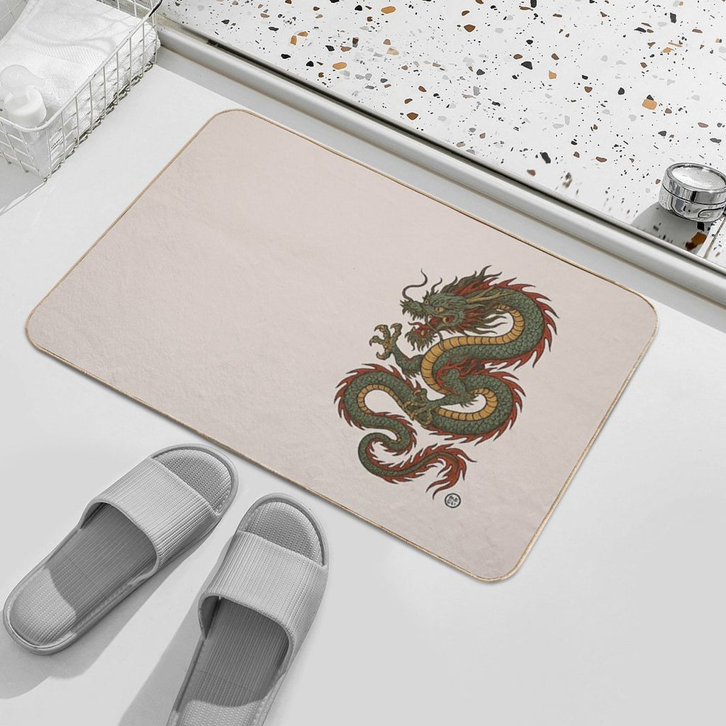 Japanese Serpentine Dragon  Toxin-Free Bath Mat