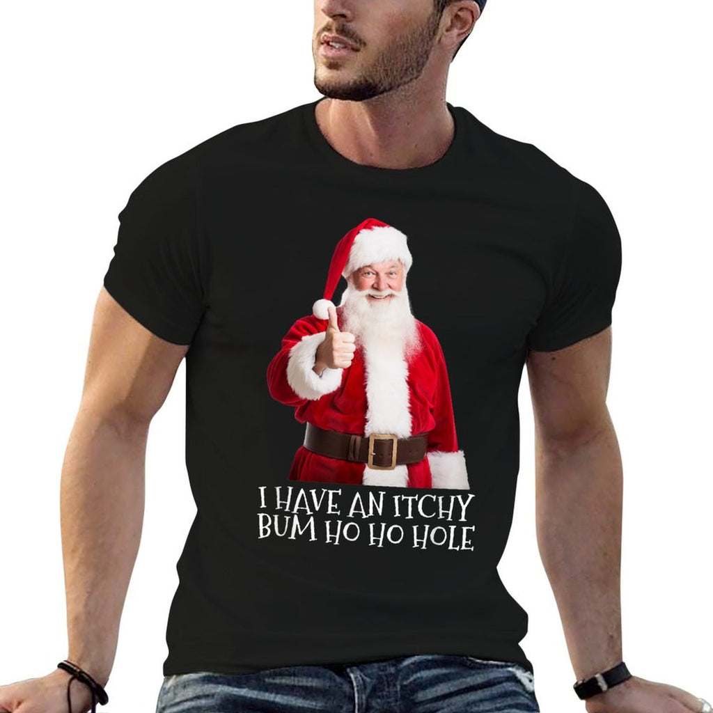 Santa Bum Joke Funny Embarrassing Christmas  Relaxed-fit T-Shirt