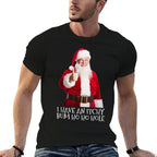 Santa Bum Joke Funny Embarrassing Christmas  Relaxed-fit T-Shirt