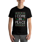 I Come in Peace Couple Matching Ugly Christmas Sweater  Fade-proof Color T-Shirt