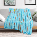 SWIMMERS Easy Care Throw Blanket
