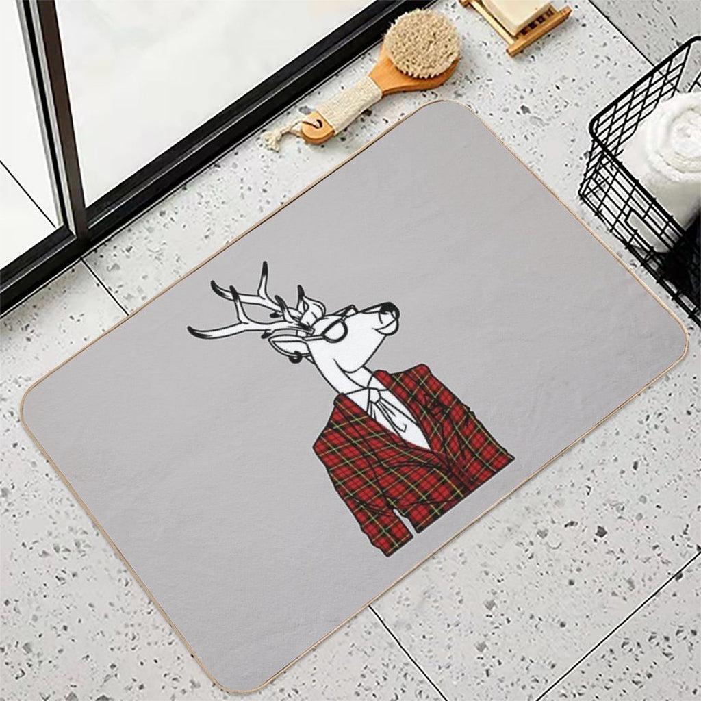 Scottish Deer  Dirt-Trapping Bath Mat