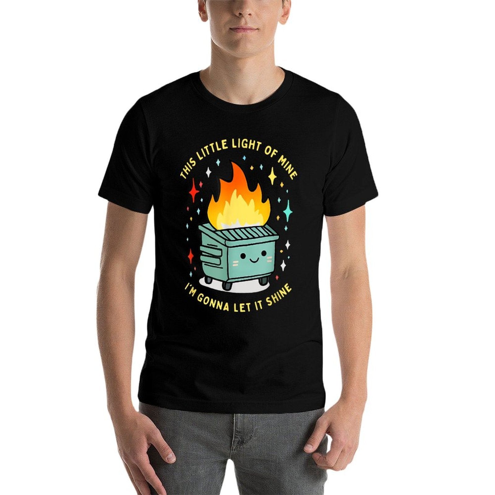 Funny This Little Light-Of Mine Lil Dumpster Fire Meme  Affordable Price T-Shirt