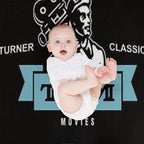 Retro Vintage Turner Classic Movies Easy Care Throw Blanket