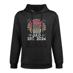 Fathers Day Funny New Dad I Dont Shoot Blanks Est. 2024 Durable Construction Hoodie