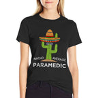 Fun EMS Professional Humor Saying  Funny EMT Paramedic  Heathered Texture T-Shirt