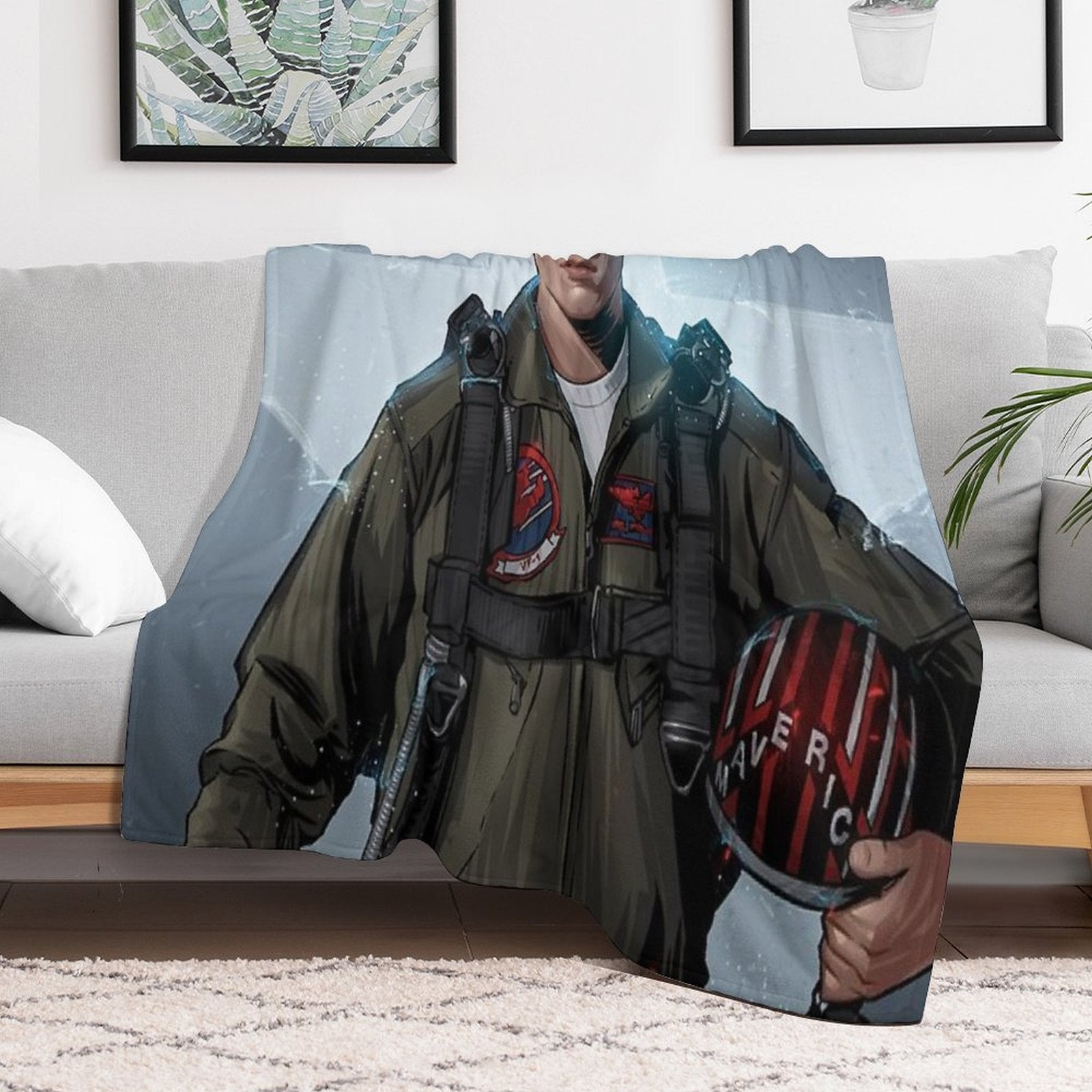 TOP GUN Anti-pilling Throw Blanket