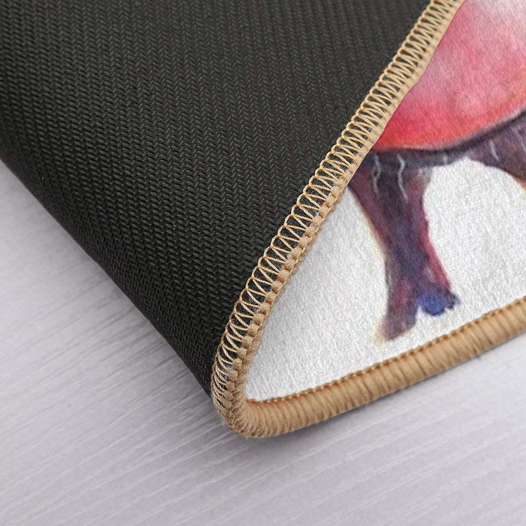 NOSEY PIG ' CLARENCE ' By Shirley MacArthur Durable Bath Mat