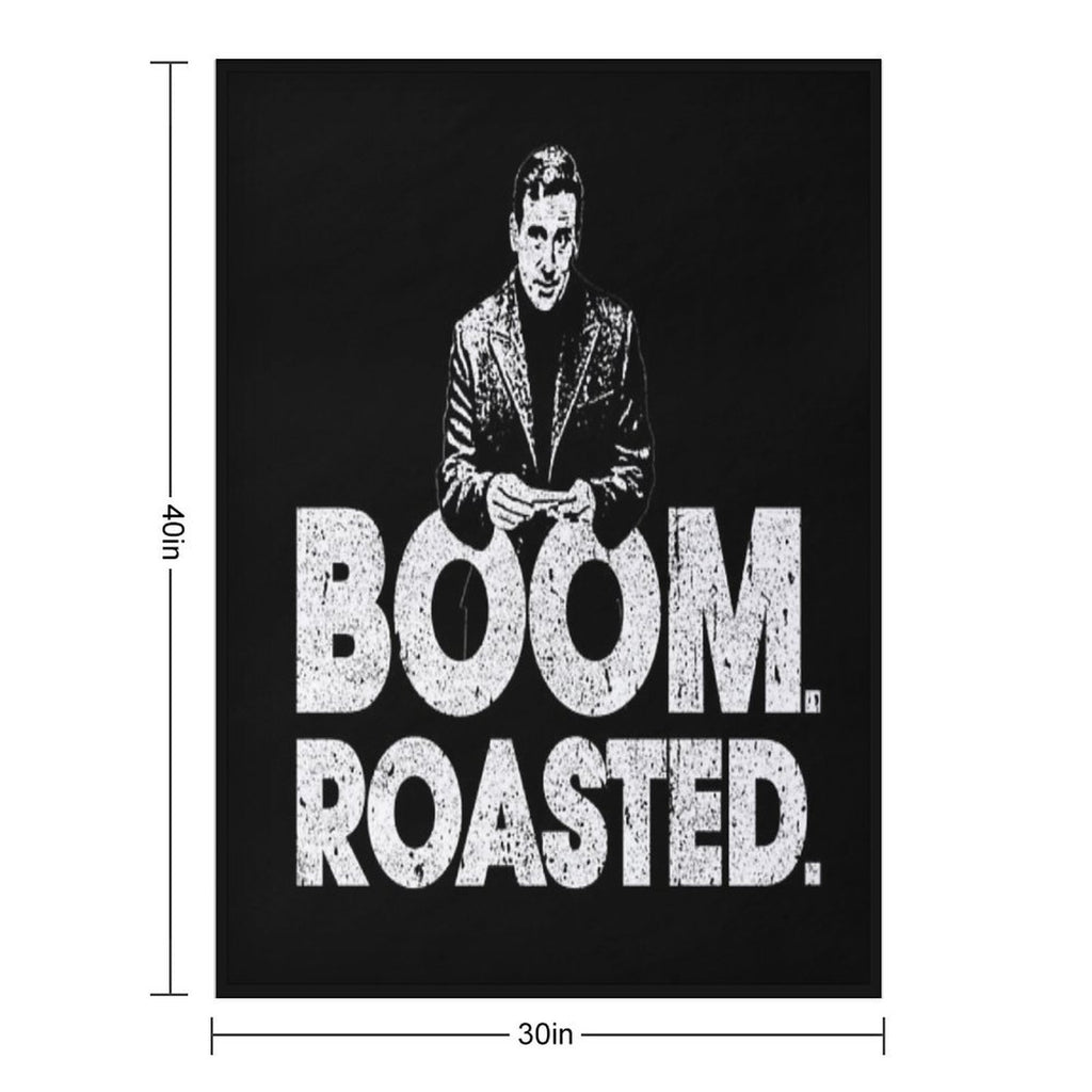 Boom. Roasted. - Michael Scott Eco-conscious Throw Blanket