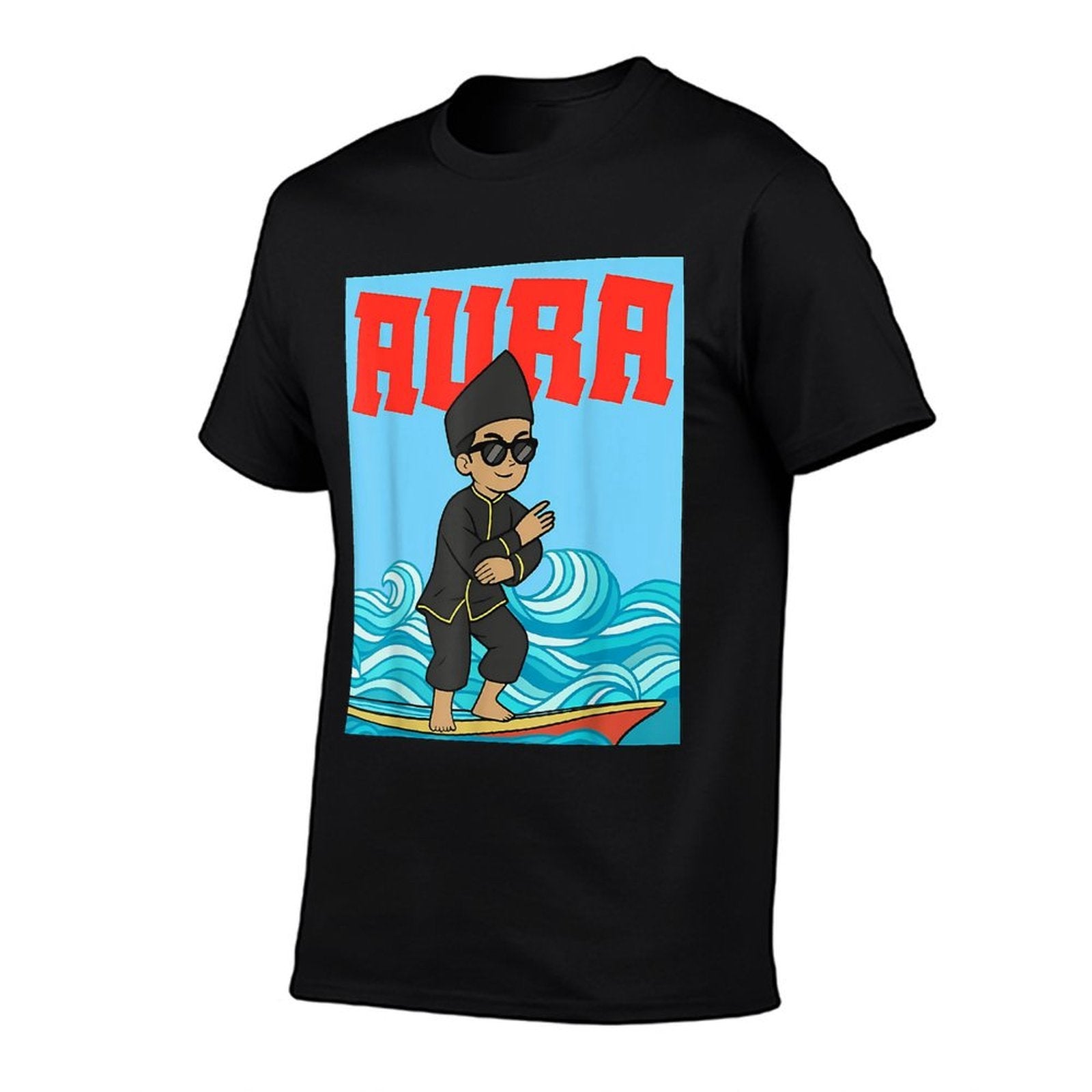 Aura Farming Boat Race Indonesian Kid Meme  Fade-proof Color T-Shirt