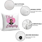 Modern Family Phil Dunphy Heart Meme Soft Bedroom Essential Throw Pillow