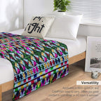 Iu Mien Trendy  Embroidery Easy Care Throw Blanket