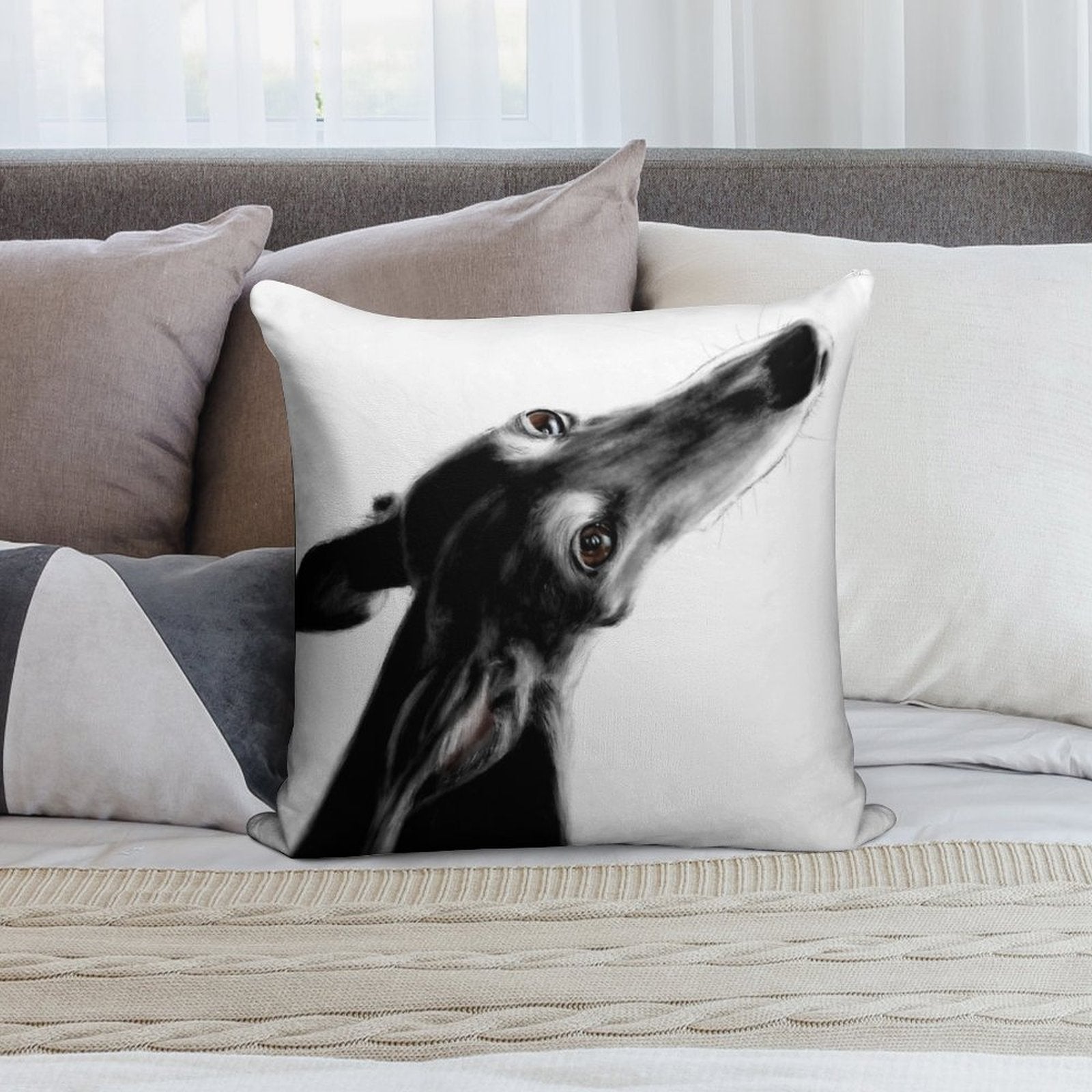 Always There II White Soft Fade-Resistant Throw Pillow