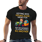 Kids Promoted to Big Brother 2025 Funny Tractor Boys Big Brother  Quick-drying T-Shirt
