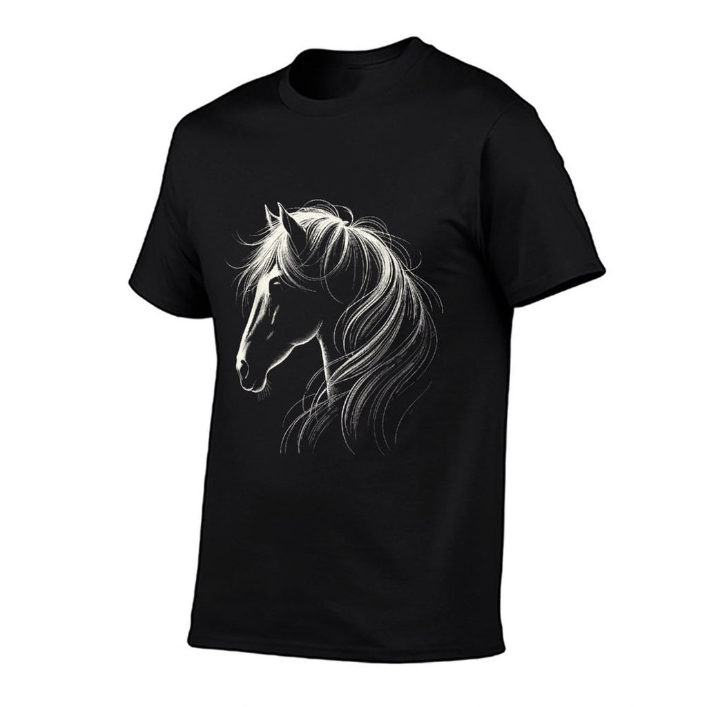 Horse Silhouette Horse Riding Lover  Breathable T-Shirt