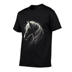 Horse Silhouette Horse Riding Lover  Breathable T-Shirt