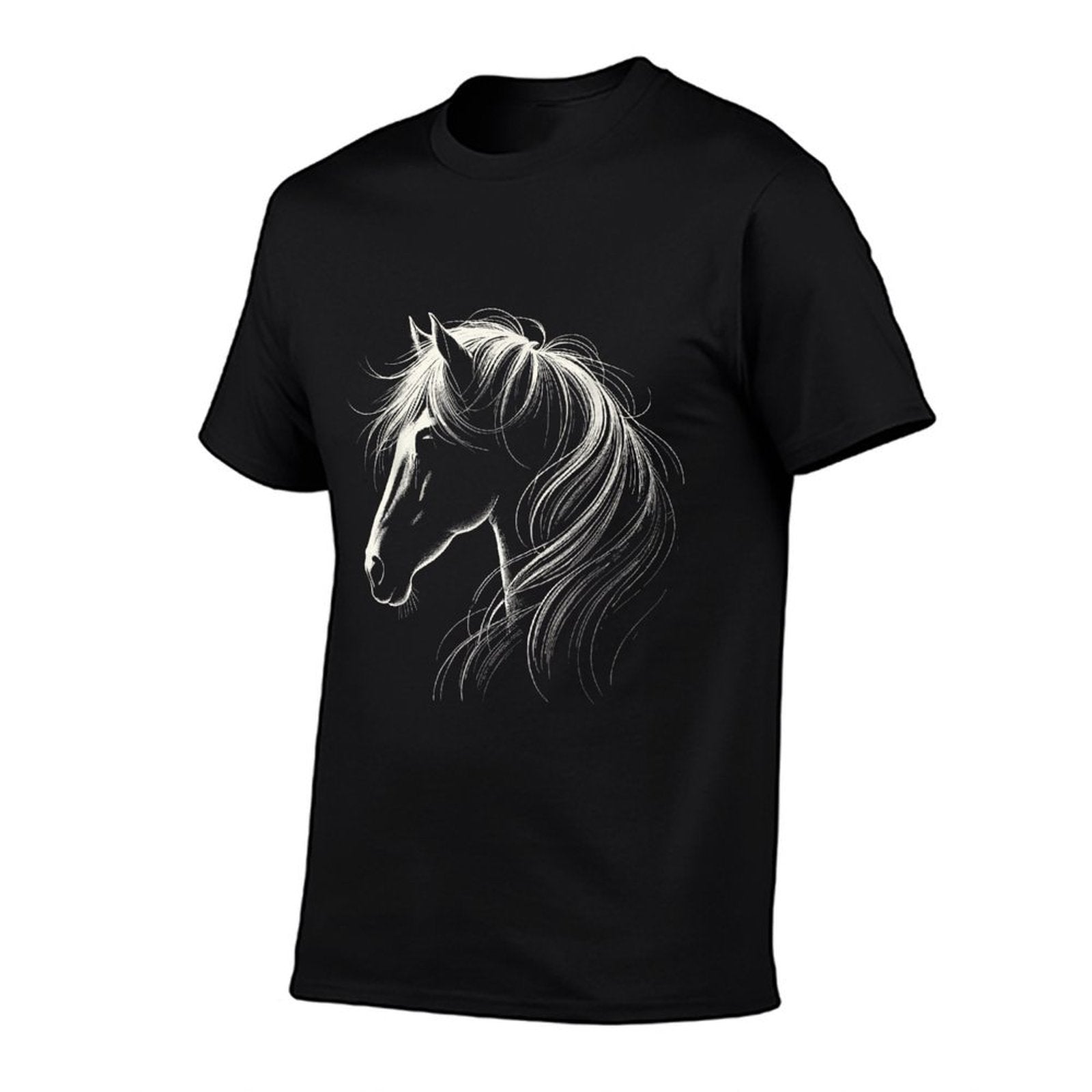 Horse Silhouette Horse Riding Lover  Breathable T-Shirt