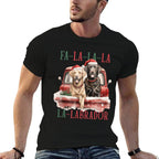 Fa La La Labrador Funny Christmas  Breathable T-Shirt