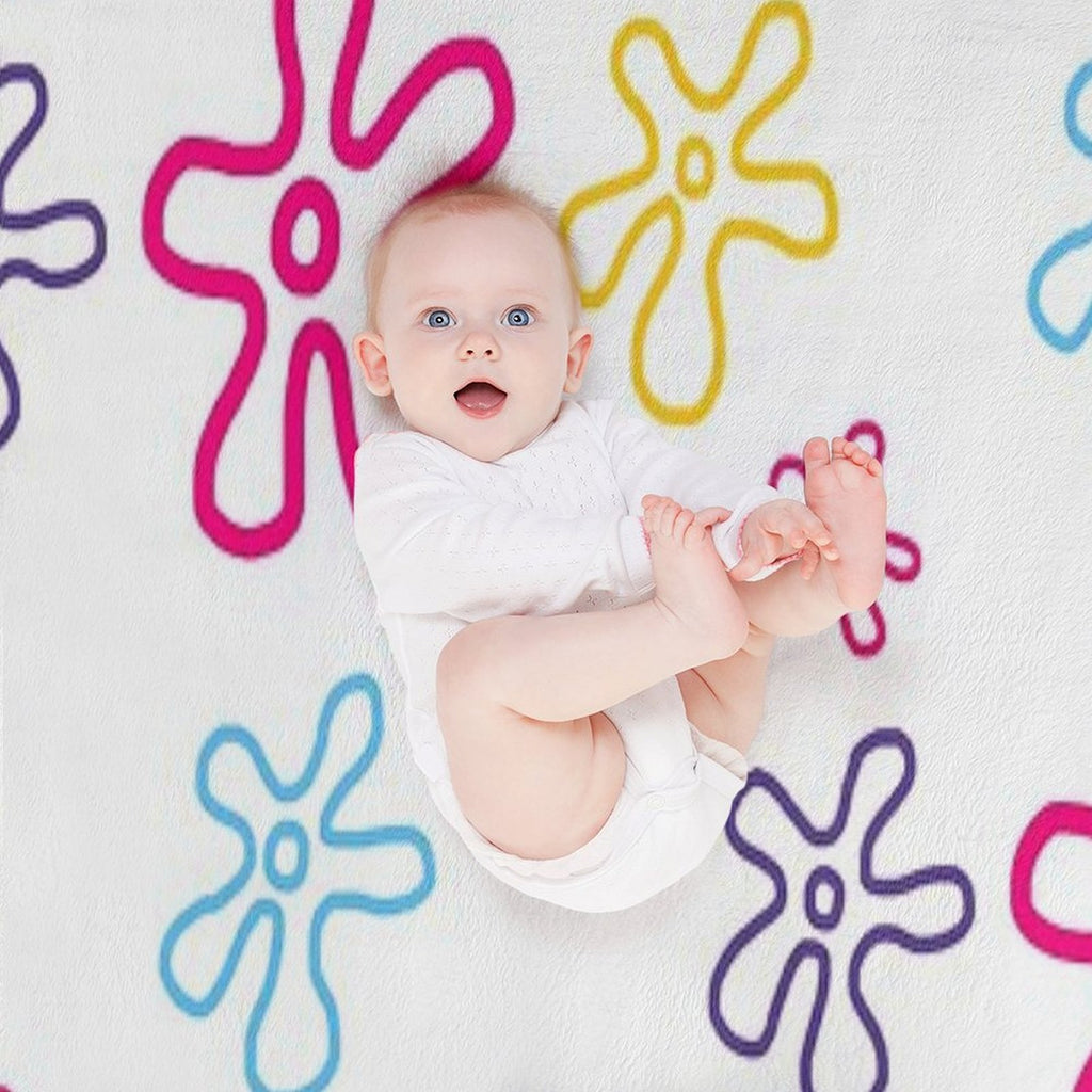 Spongebob Flowers Quick-dry Throw Blanket