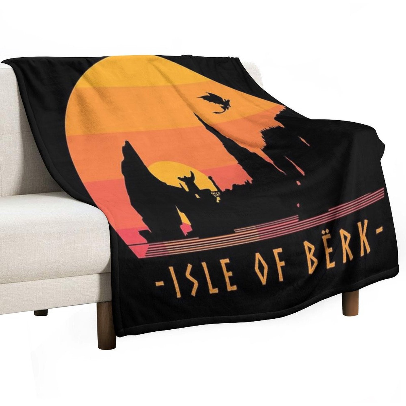 Isle of Berk ✅ Sustainable Throw Blanket