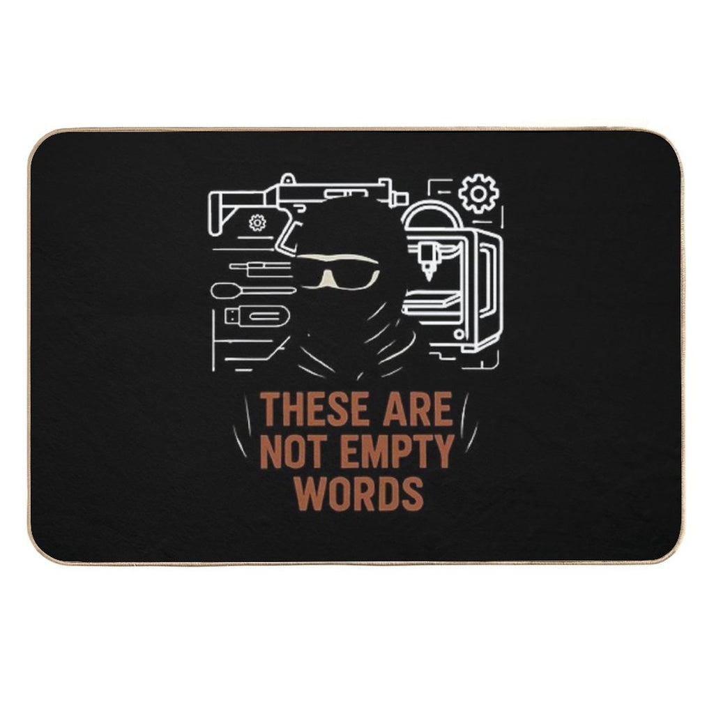 These Are Not Empty Words JStark  Dirt-Trapping Bath Mat
