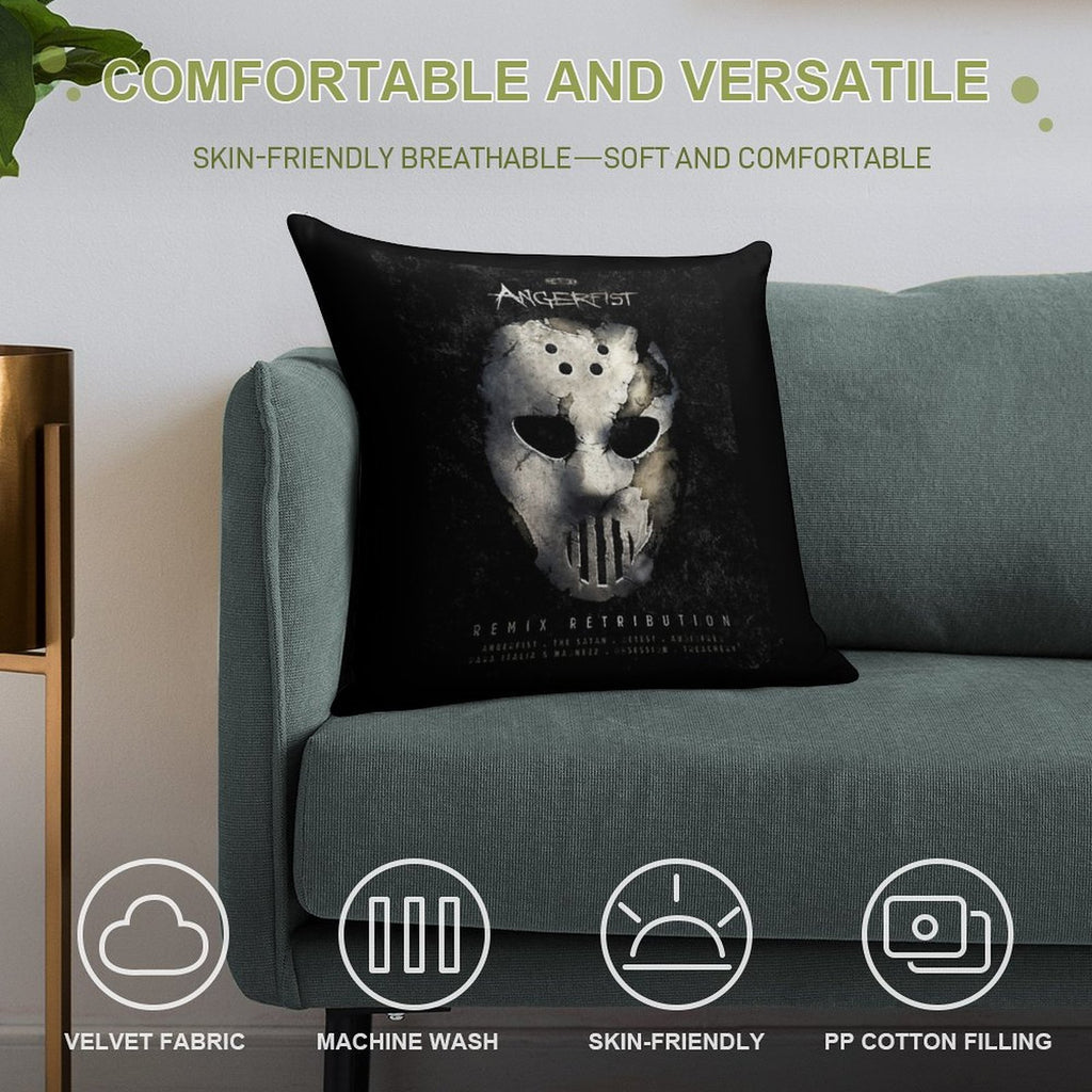 Angerfist Soft Ultra-Soft Texture Throw Pillow