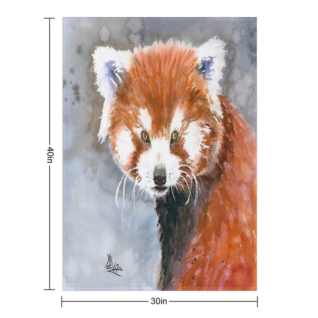 Red Panda Shrink-resistant Throw Blanket
