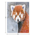 Red Panda Shrink-resistant Throw Blanket