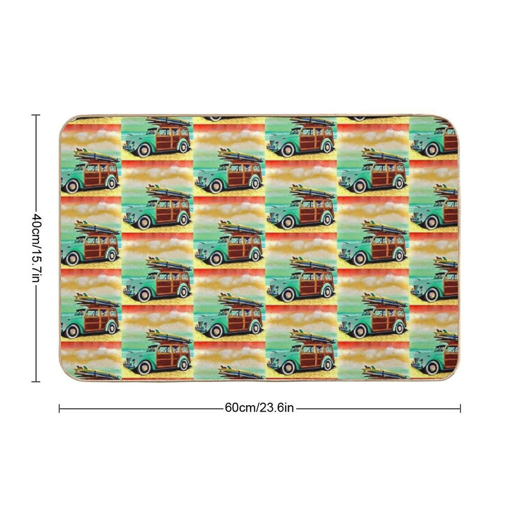 Surf Safari - Woody Fully Loaded.  Pet-Safe Bath Mat