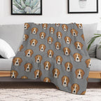 BEAGLES, BEAGLES AND MORE CUTE BEAGLES ~  BEDDING All-season Throw Blanket