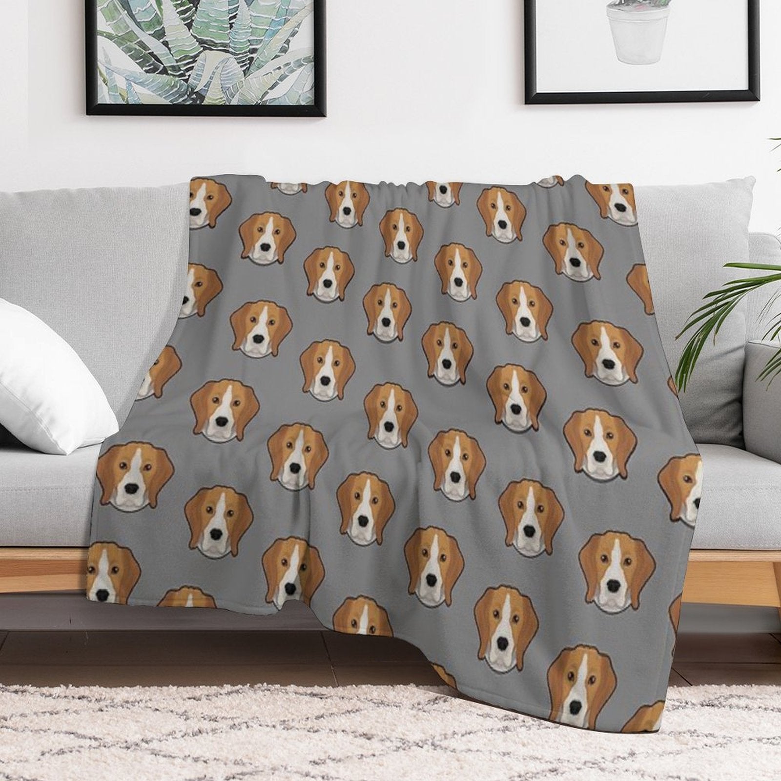 BEAGLES, BEAGLES AND MORE CUTE BEAGLES ~  BEDDING All-season Throw Blanket