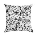 Modern Black And White Hand Drawn Polka Dots Soft Fade-Resistant Throw Pillow