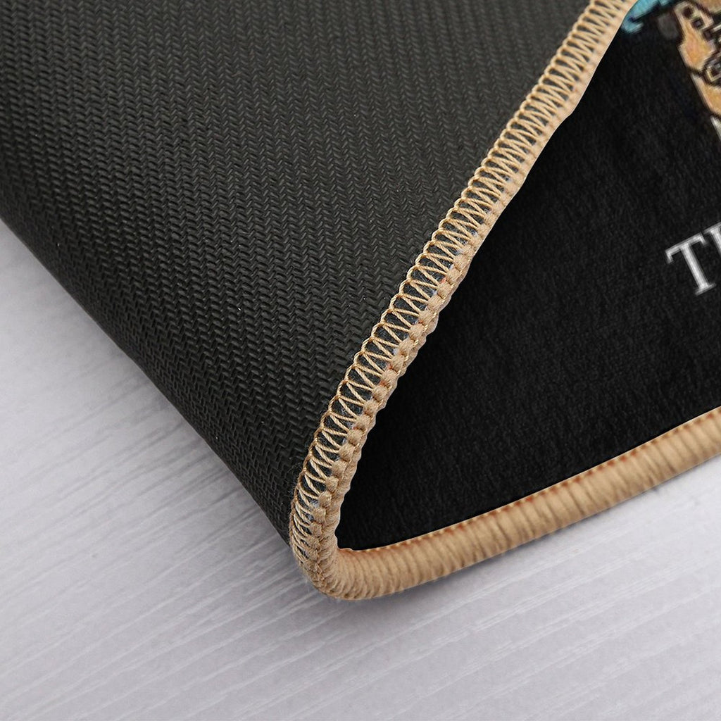 Thug Life Bear White  Easy Maintenance Bath Mat