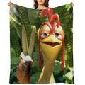 Chicken Joe Plush Throw Blanket
