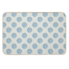 Scallops And Spots Neutral And Blue  Toxin-Free Bath Mat