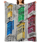 Maltese House Travel-friendly Throw Blanket